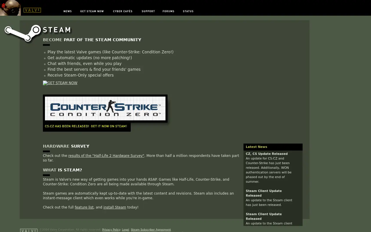 steampowered.com in 2004