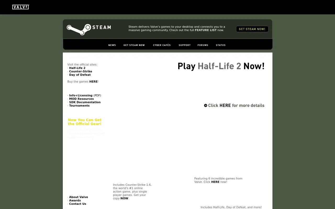 steampowered.com in 2005