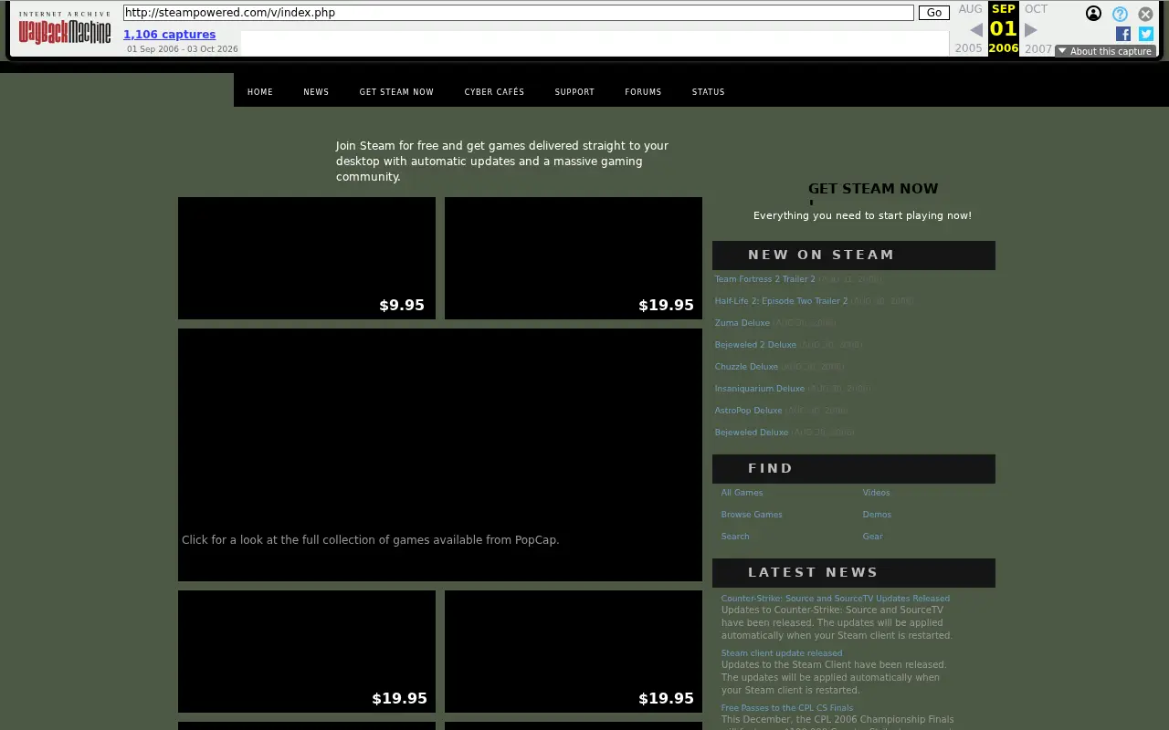 steampowered.com in 2006