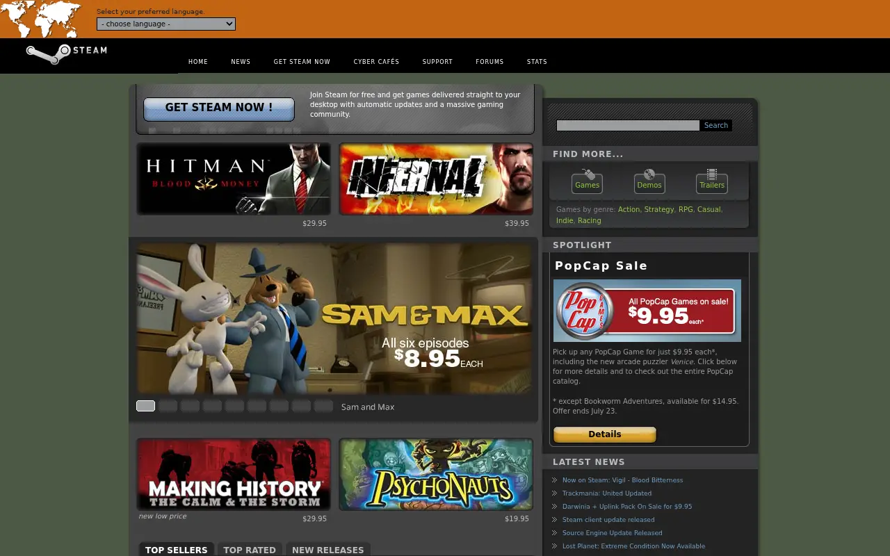 steampowered.com in 2007