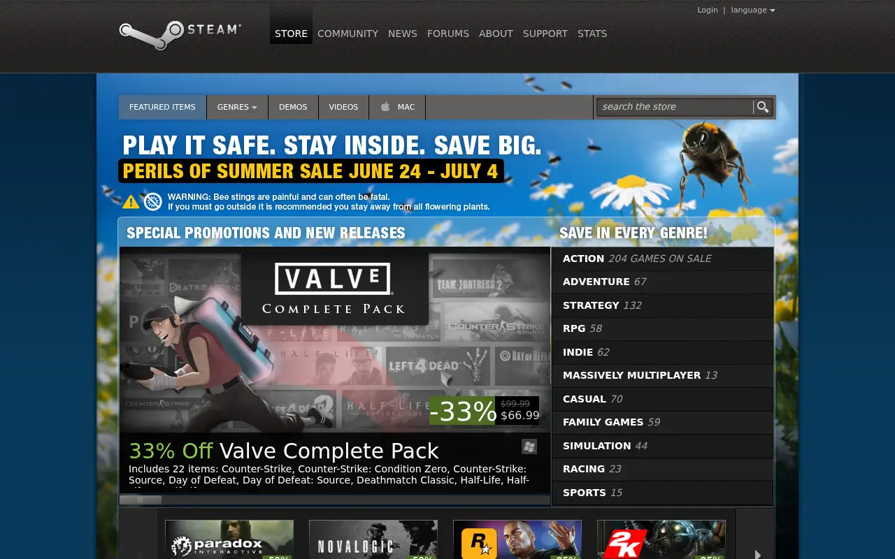steampowered.com in 2010
