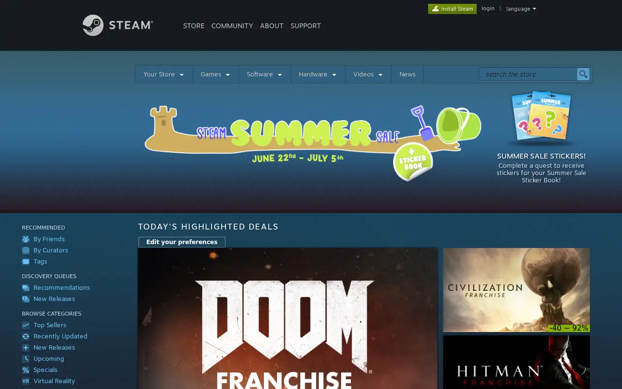 steampowered.com in 2017