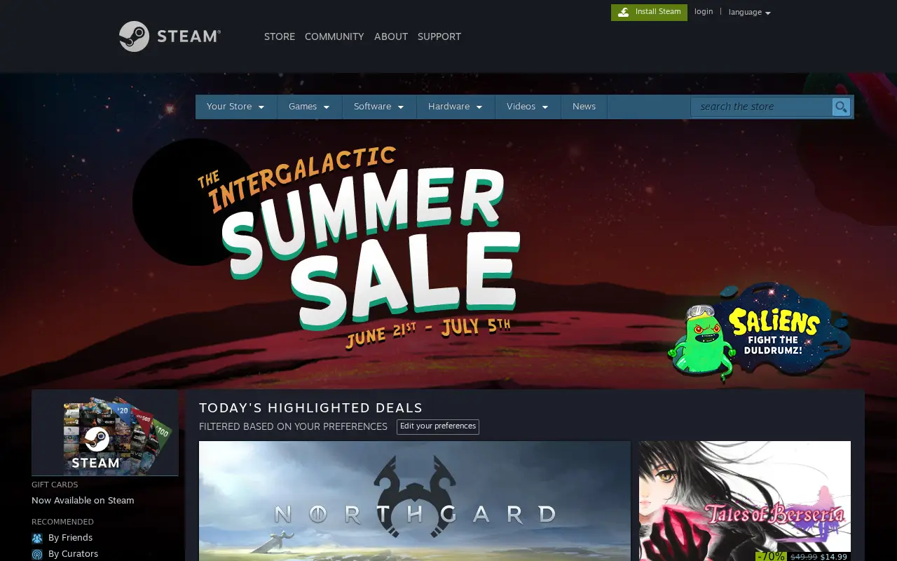 steampowered.com in 2018