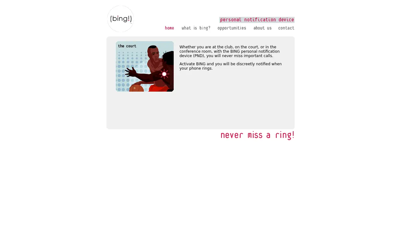 bing.com in 2005
