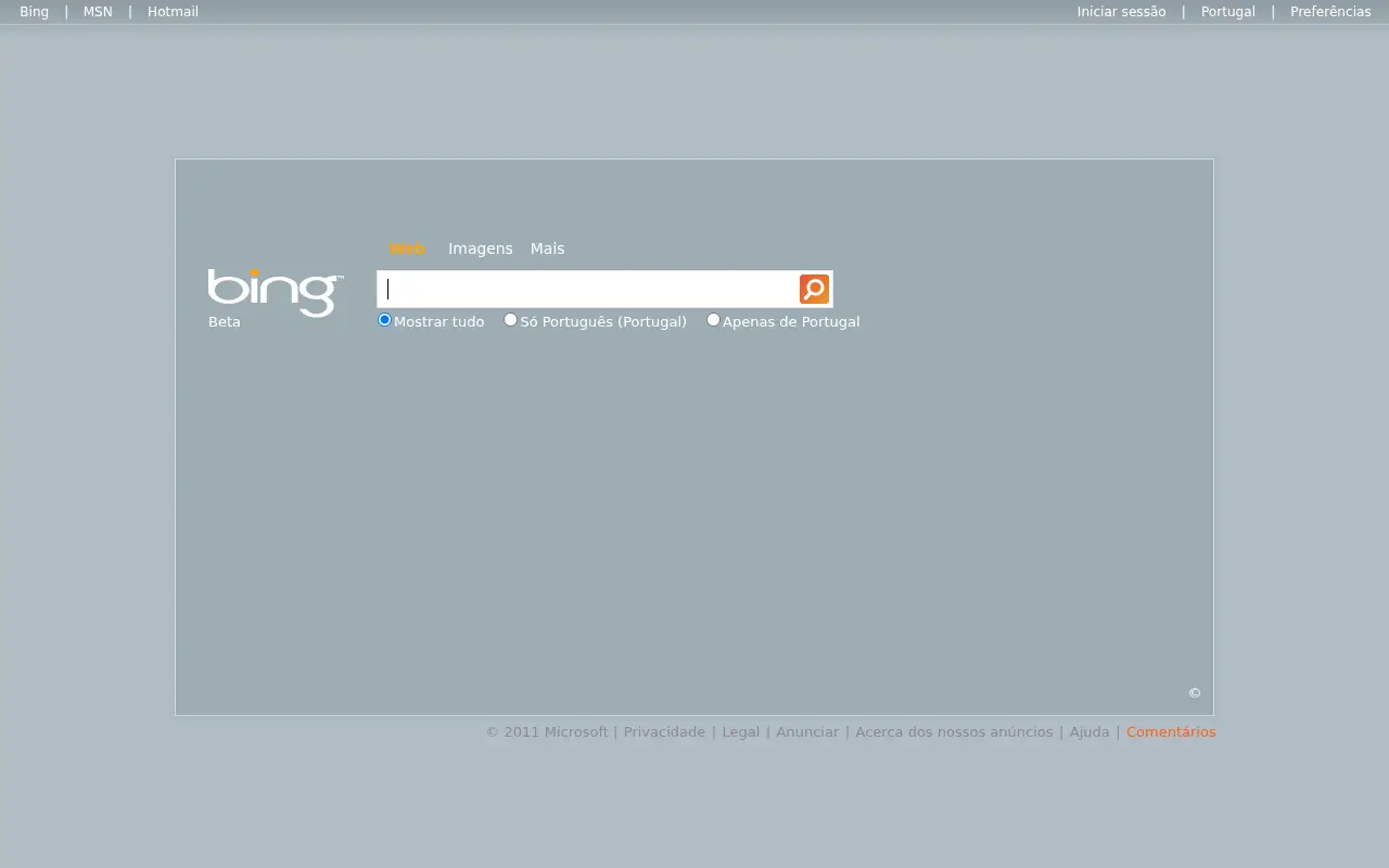 bing.com in 2011