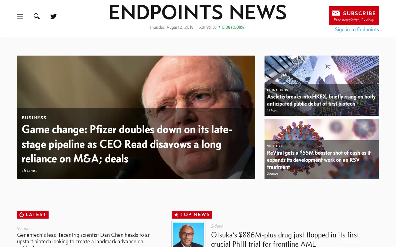 endpoints.news in 2018