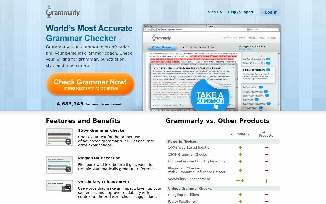 grammarly.com in 2011