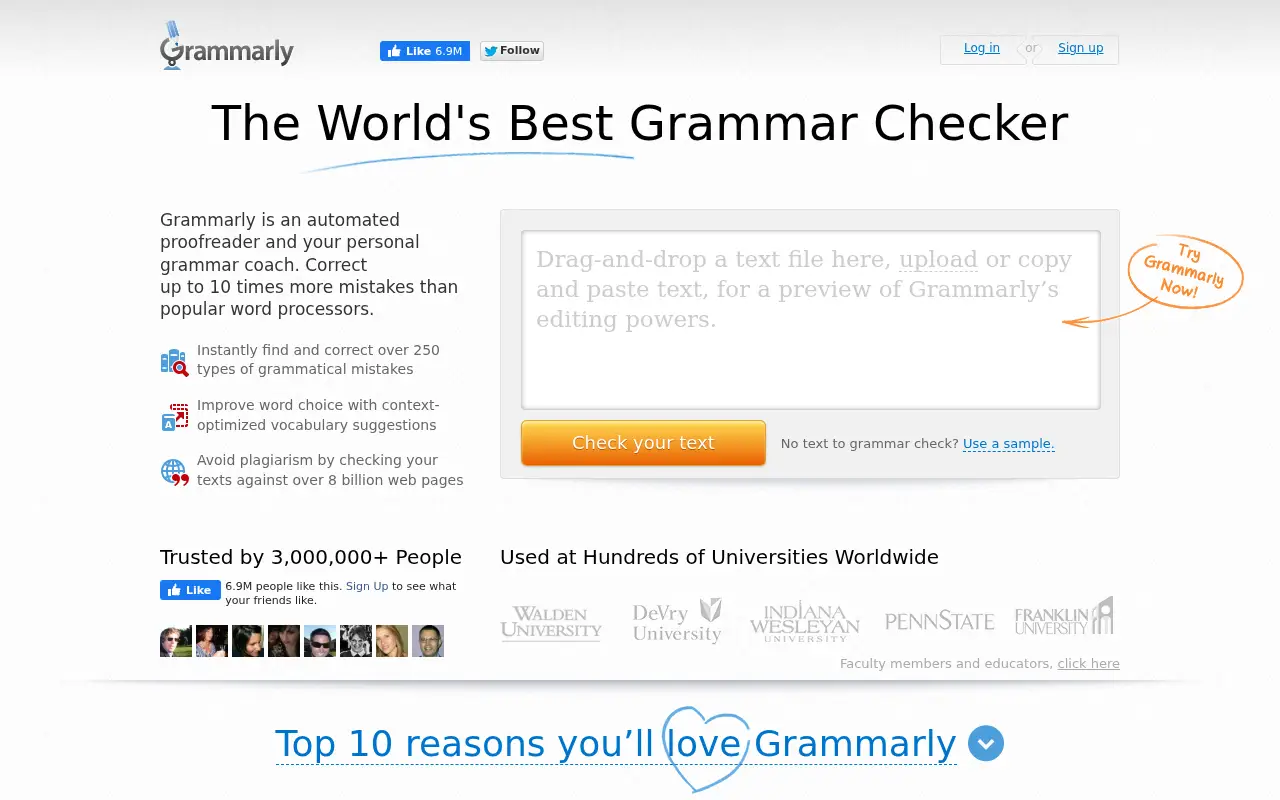 grammarly.com in 2013