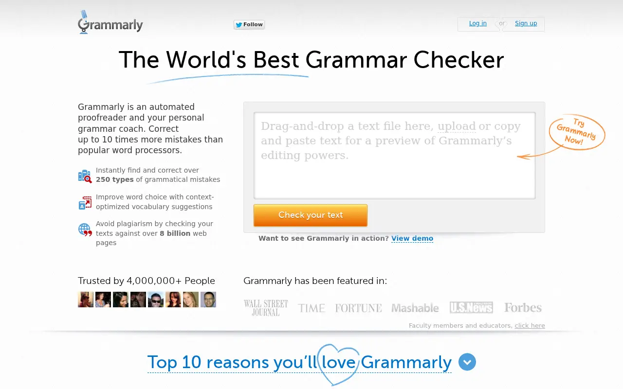grammarly.com in 2014