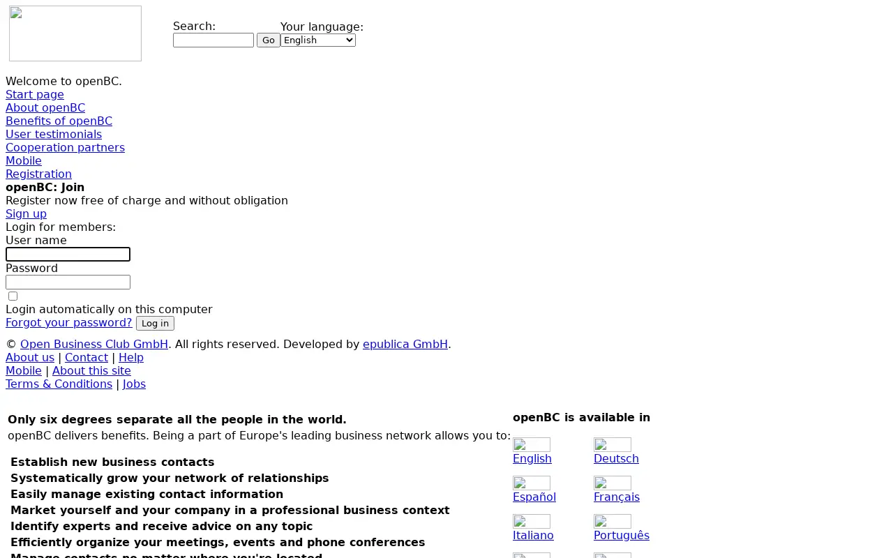 xing.com in 2005