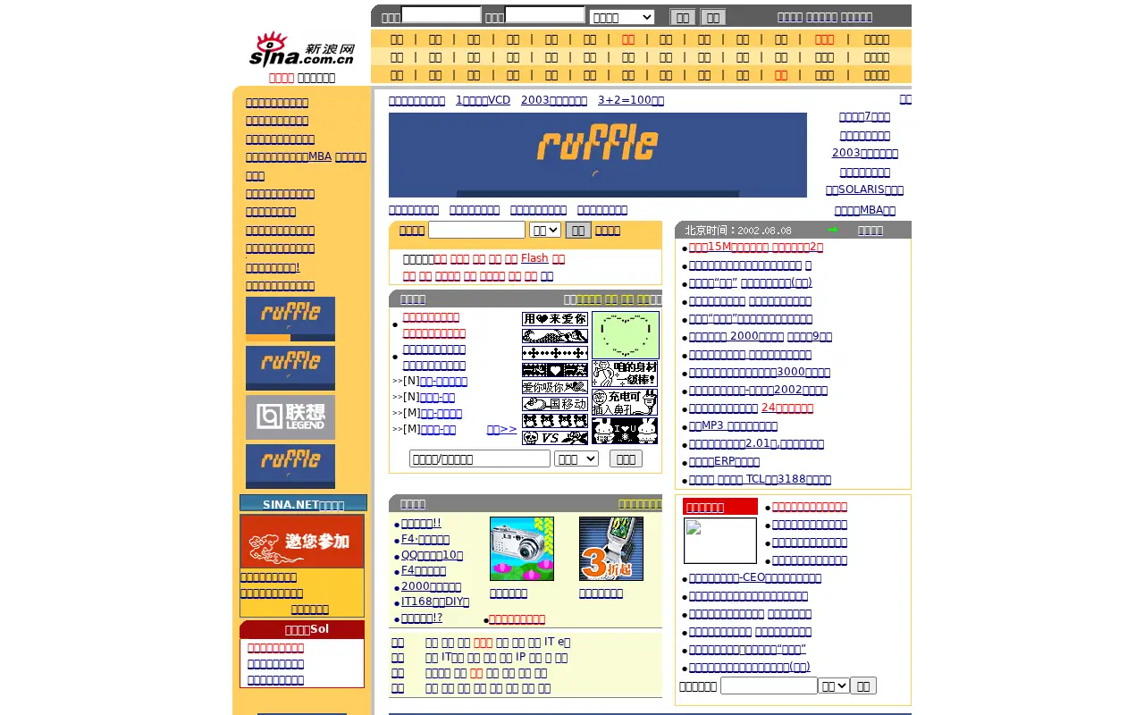 sina.com.cn in 2002