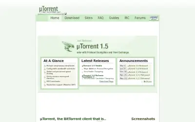 utorrent.com in 2006