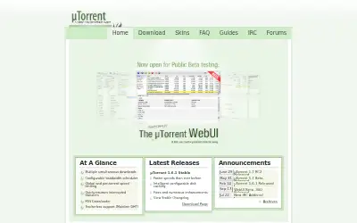 utorrent.com in 2007
