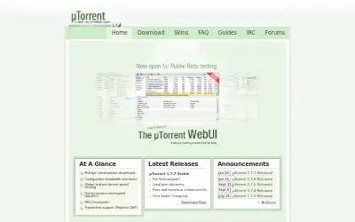 utorrent.com in 2008