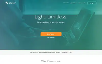 utorrent.com in 2016