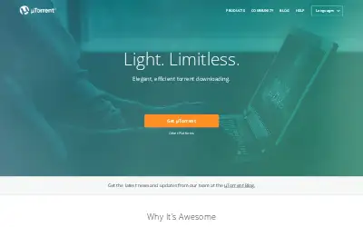 utorrent.com in 2017