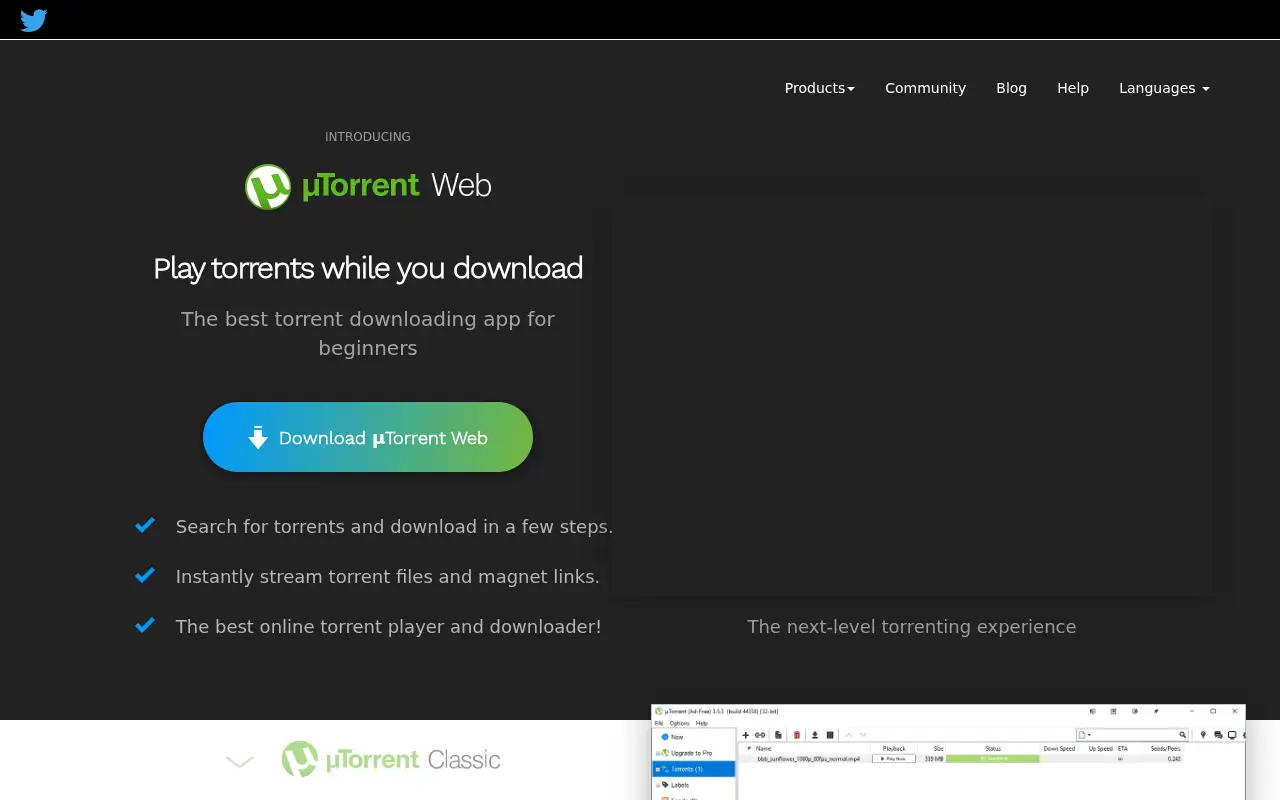 utorrent.com in 2020