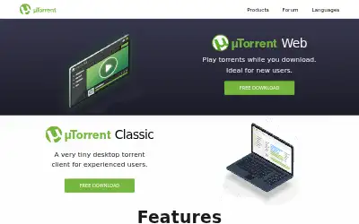 utorrent.com in 2022