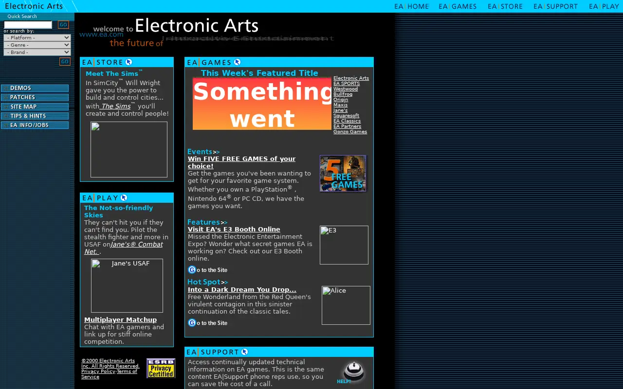 ea.com in 2000
