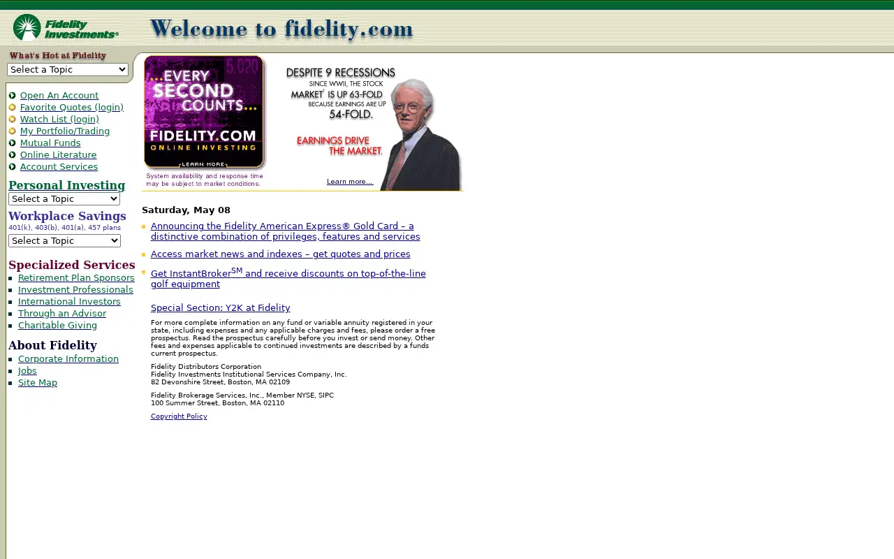 fidelity.com in 1999