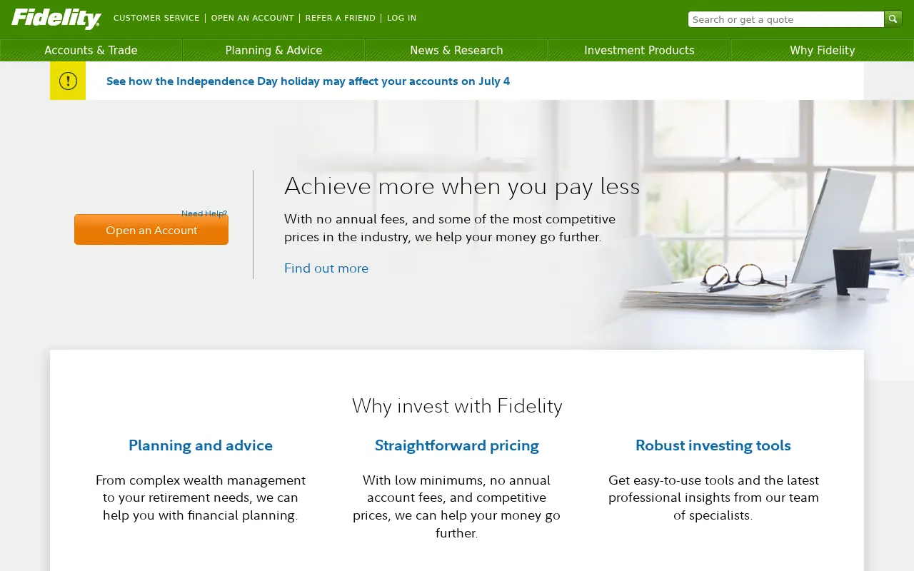 fidelity.com in 2017
