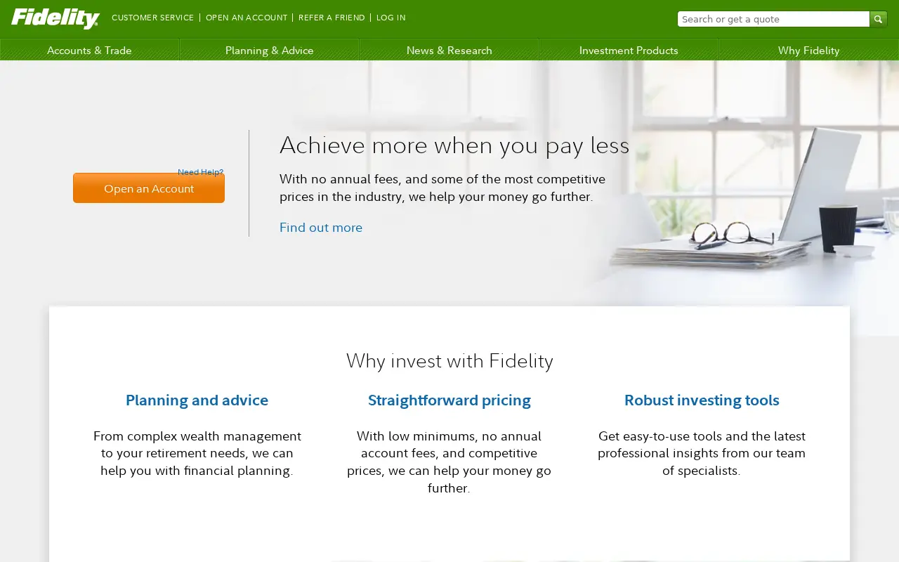 fidelity.com in 2018