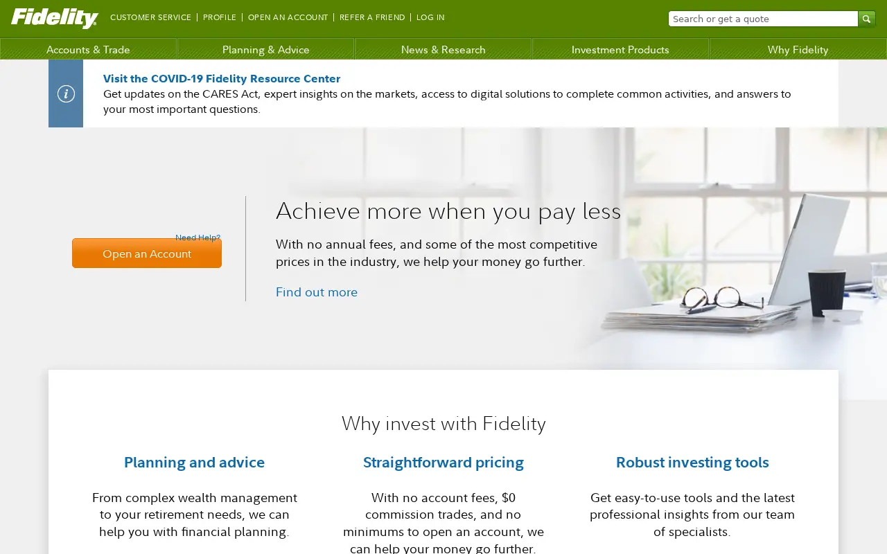 fidelity.com in 2020