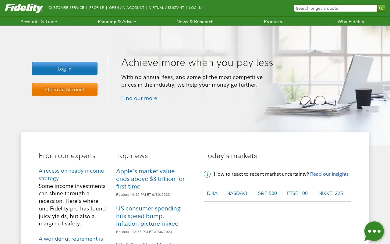 fidelity.com in 2023