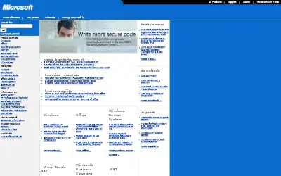 microsoft.com in 2003