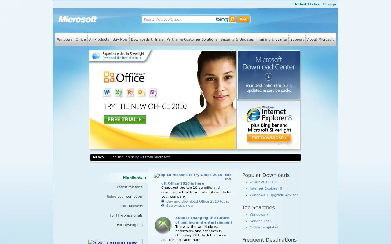microsoft.com on June 30, 2010