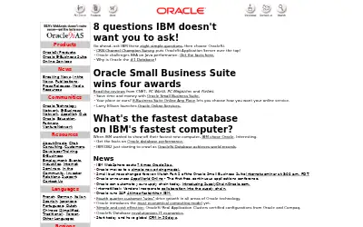 oracle.com in 2001