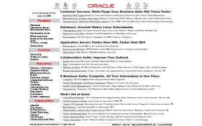 oracle.com in 2002