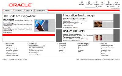 oracle.com in 2004