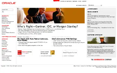 oracle.com in 2005