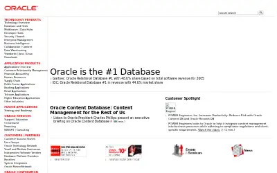 oracle.com in 2006