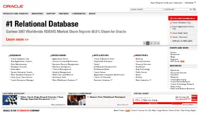 oracle.com in 2007