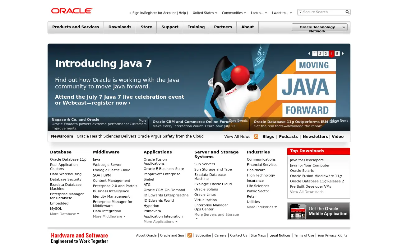oracle.com in 2011