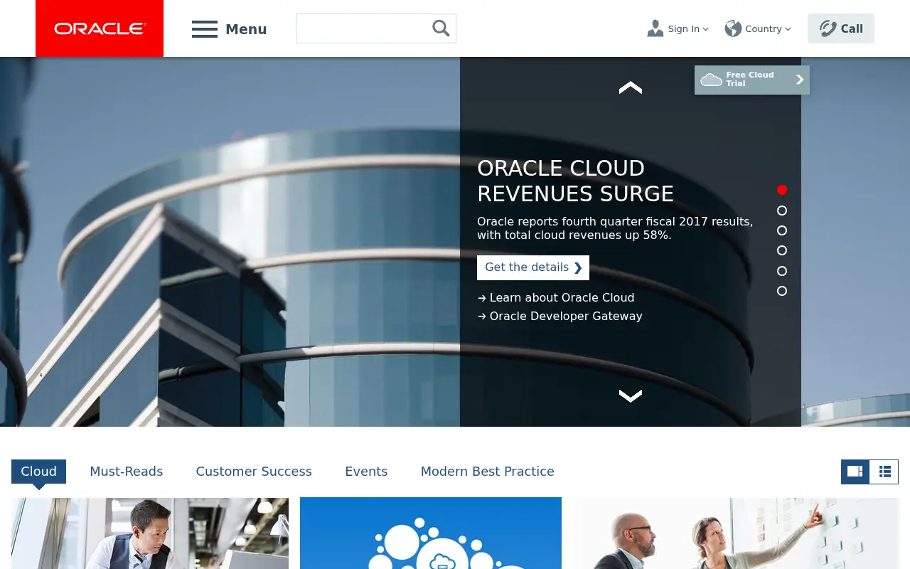 oracle.com in 2017