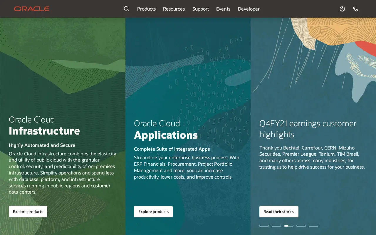 oracle.com in 2021