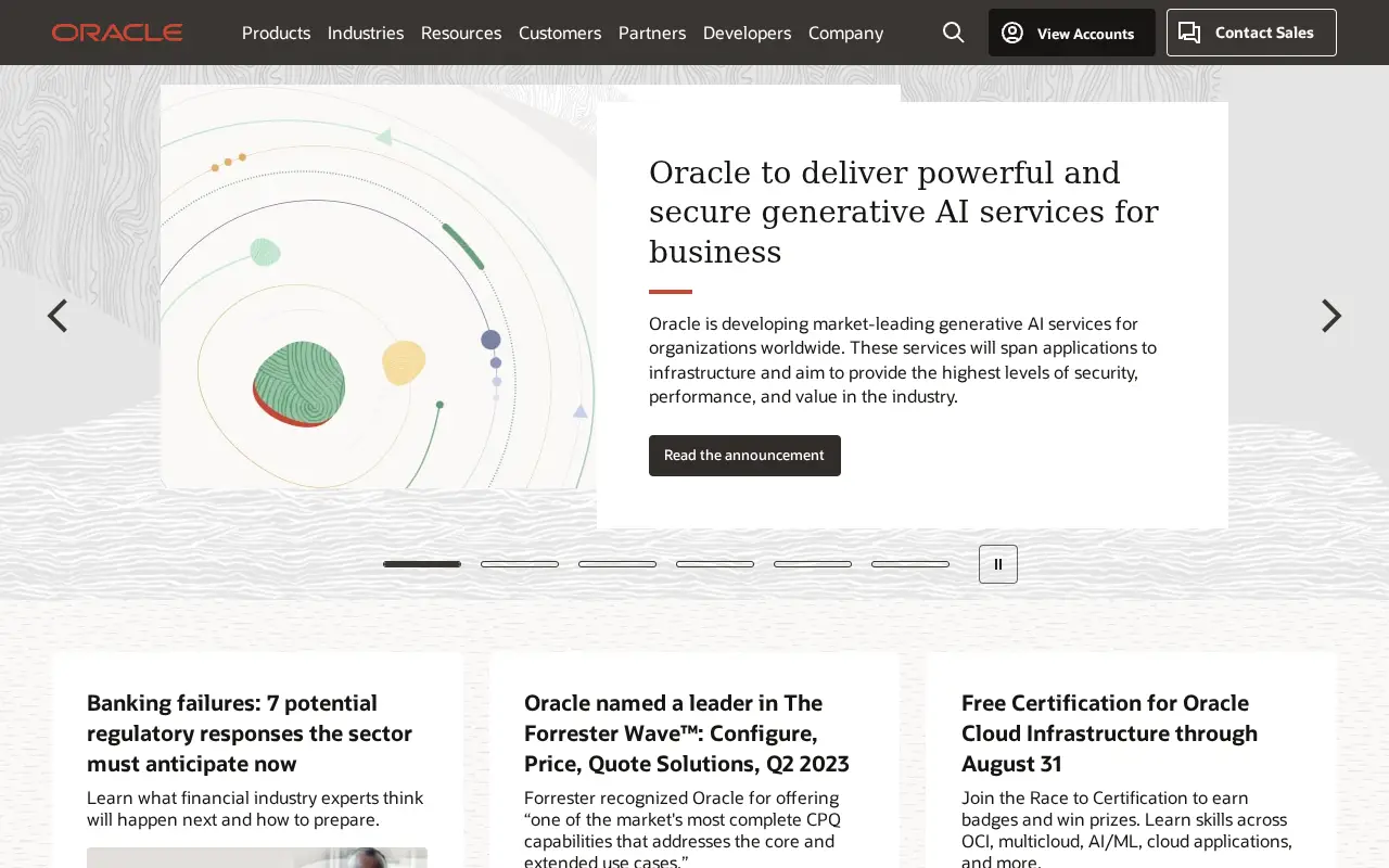 oracle.com in 2023