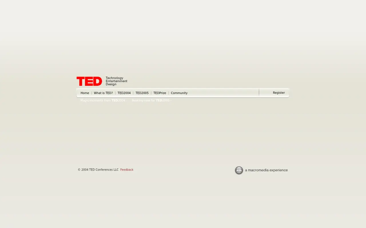 ted.com in 2004