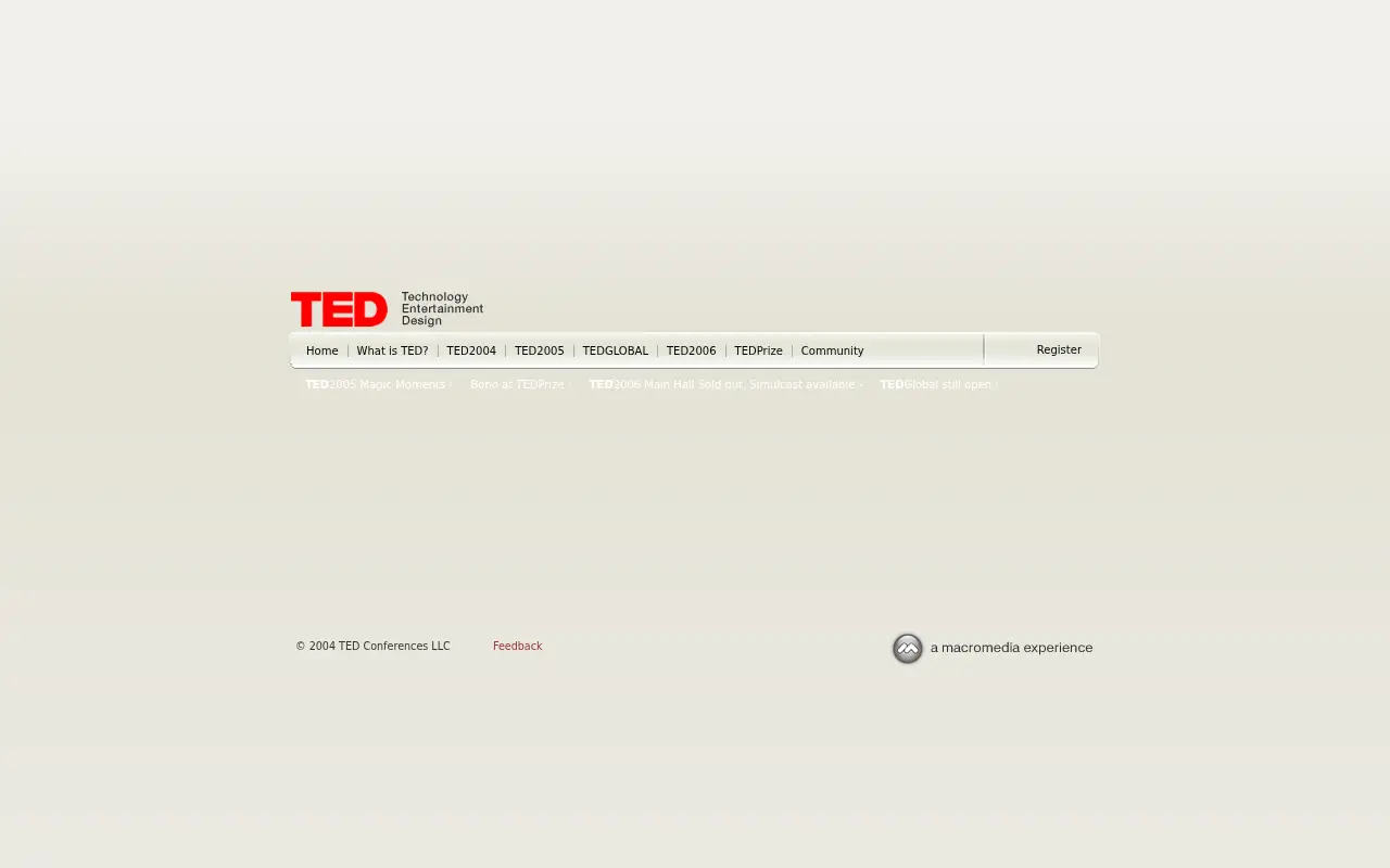 ted.com on July 1, 2005
