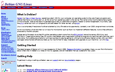 debian.org in 1999