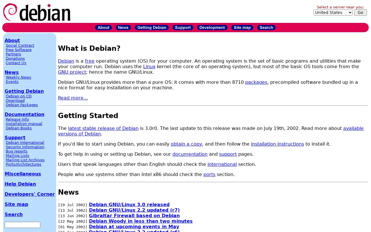 debian.org in 2002
