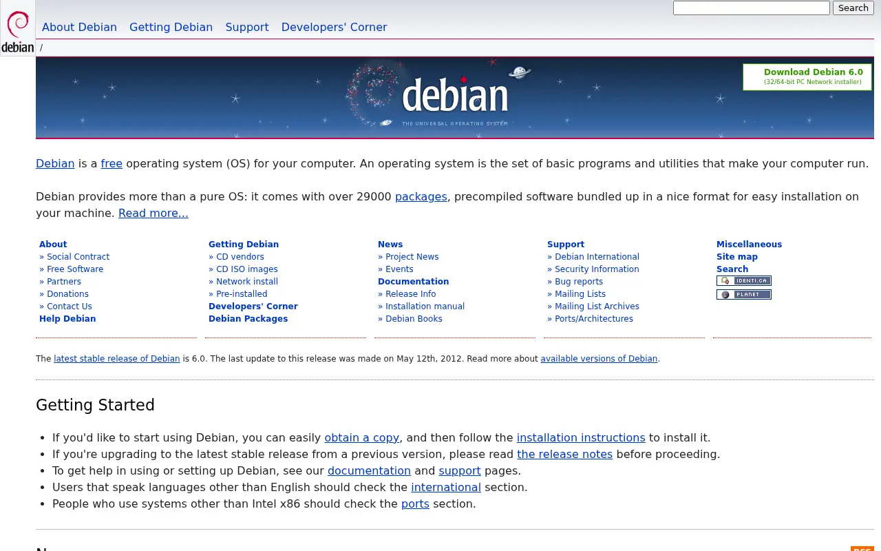debian.org on July 2, 2012