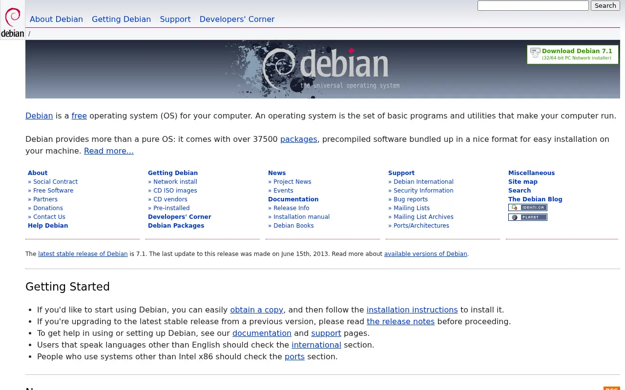 debian.org in 2013