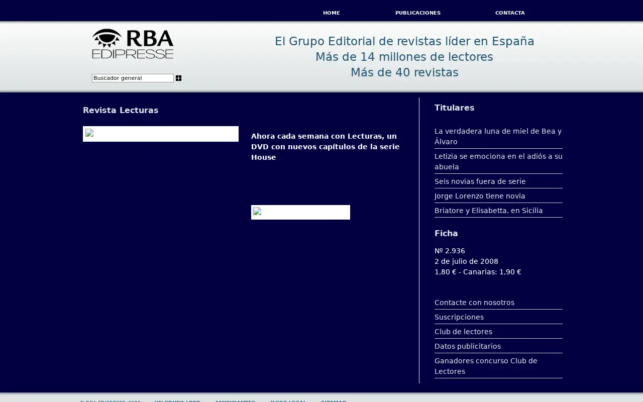 lecturas.com on June 28, 2008