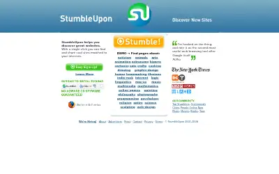 stumbleupon.com in 2006