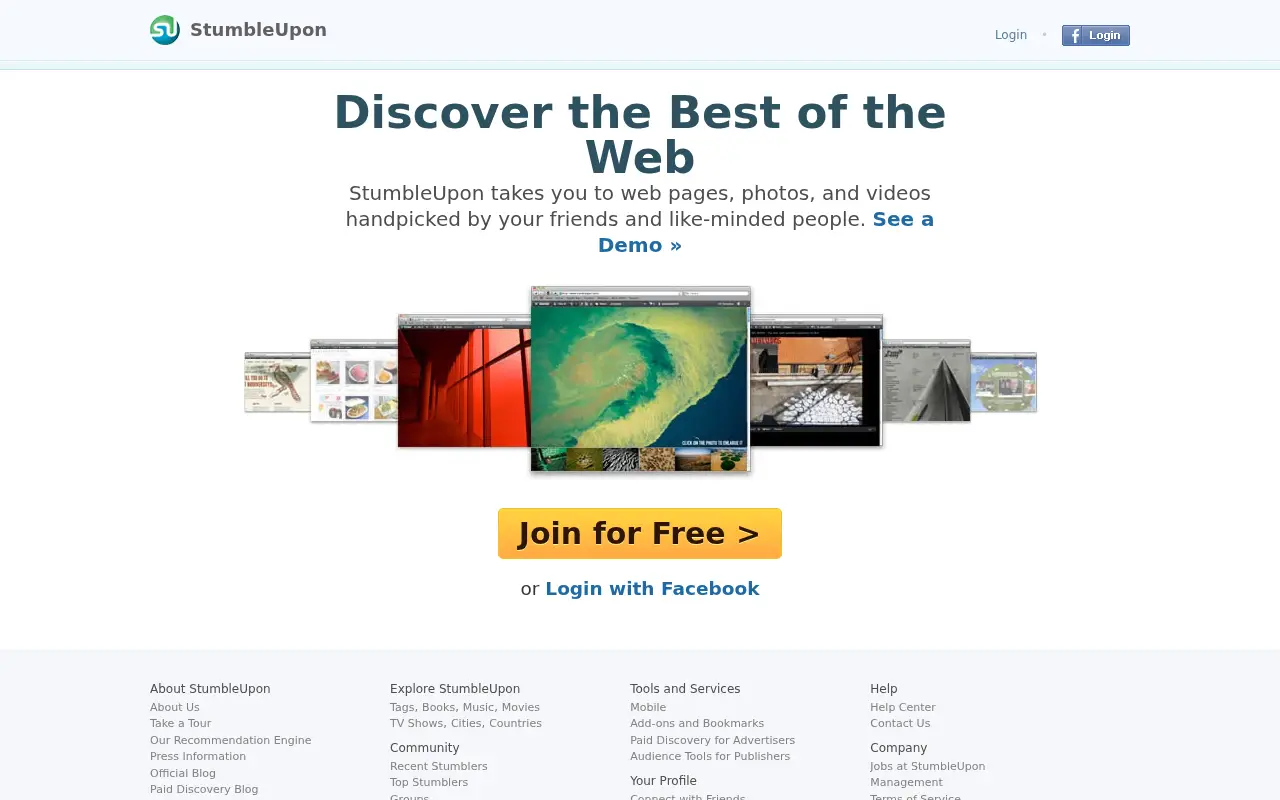 stumbleupon.com in 2011