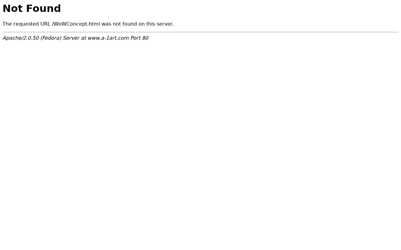 wowconcept.com in 2005
